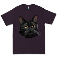 Plum Bombay Cat Face Premium Tee - LillyAllenDesigns
