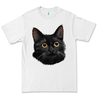 White Bombay Cat Face Premium Tee - LillyAllenDesigns