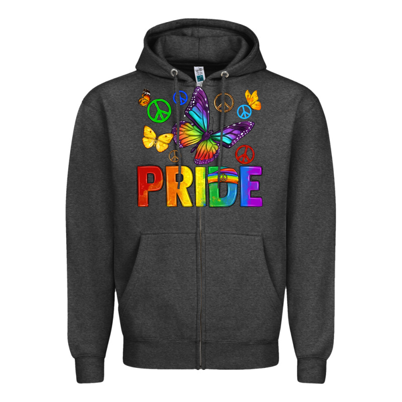 Hippie Pride Zipper Hoodie by texasbilliewilder | Teevron