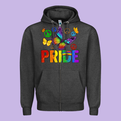 Zipper Hoodie hippie pride