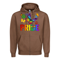 Chestnut hippie pride Zipper Hoodie - texasbilliewilder