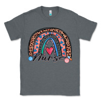 Charcoal Heather nurse rainbow Classic Tee - Zillion Design Studio