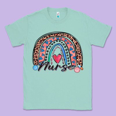 Nurse Rainbow Classic Tee Designed By Zillion Design Studio
