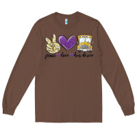 Chestnut peace love bus driver Long Sleeve Tee - MaliasSmallBusiness