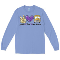 Colony Blue peace love bus driver Long Sleeve Tee - MaliasSmallBusiness