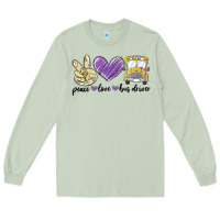 Matcha peace love bus driver Long Sleeve Tee - MaliasSmallBusiness