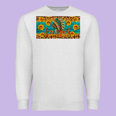 Free Spirit License Plate Premium Sweatshirt Designed By Hra Design Shop