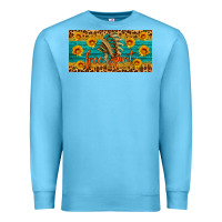 Ocean Blue free spirit license plate Premium Sweatshirt - HRA Design Shop