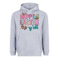 Heather Grey Happy Easter y'all Heavyweight Hoodie - Neo Western