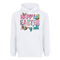 White Happy Easter y'all Heavyweight Hoodie - Neo Western