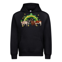Black cow st patrick days Urban Hoodie - MaliasSmallBusiness