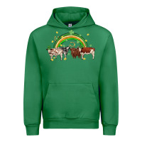 Emerald cow st patrick days Urban Hoodie - MaliasSmallBusiness