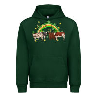 Forest Green cow st patrick days Urban Hoodie - MaliasSmallBusiness