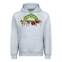 Heather Grey cow st patrick days Urban Hoodie - MaliasSmallBusiness