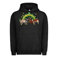 Pigment Black cow st patrick days Urban Hoodie - MaliasSmallBusiness