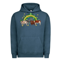 Pigment Midnight Navy cow st patrick days Urban Hoodie - MaliasSmallBusiness