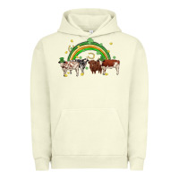 Pigment Pistachio cow st patrick days Urban Hoodie - MaliasSmallBusiness