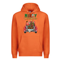 Carrot merry christmas truck Premium Hoodie - BarkalooDesign