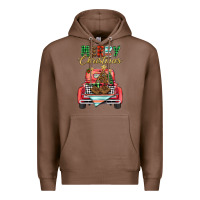 Chestnut merry christmas truck Premium Hoodie - BarkalooDesign