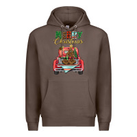 Coffee merry christmas truck Premium Hoodie - BarkalooDesign
