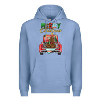 Colony Blue merry christmas truck Premium Hoodie - BarkalooDesign