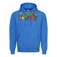 True Royal i am enough Zipper Hoodie - texasbilliewilder