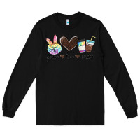 Black peace love coffee Long Sleeve Tee - MaliasSmallBusiness