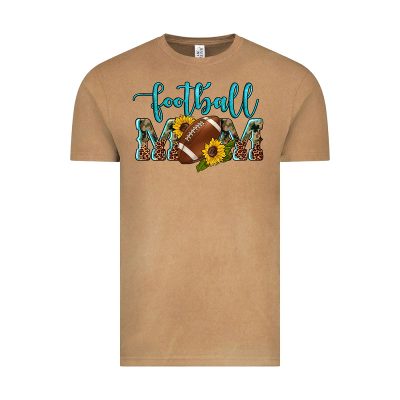 Western Leopard Camouflage Sunflowers  Glitter Mom Football Vintage Tee by Artiststas | Teevron