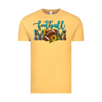Vintage Mustard western leopard camouflage sunflowers  glitter mom football Vintage Tee - Artiststas