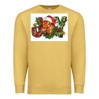 Antique Gold christmas heifer joy Premium Sweatshirt - FaDigitalArtStudio