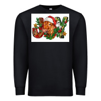 Black christmas heifer joy Premium Sweatshirt - FaDigitalArtStudio