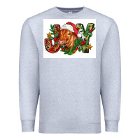 Heather Grey christmas heifer joy Premium Sweatshirt - FaDigitalArtStudio