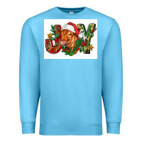 Ocean Blue christmas heifer joy Premium Sweatshirt - FaDigitalArtStudio