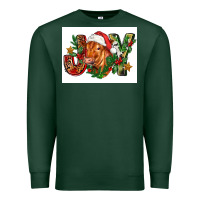 Sports Green christmas heifer joy Premium Sweatshirt - FaDigitalArtStudio