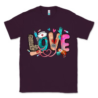 Plum love nurse Classic Tee - Zillion Design Studio