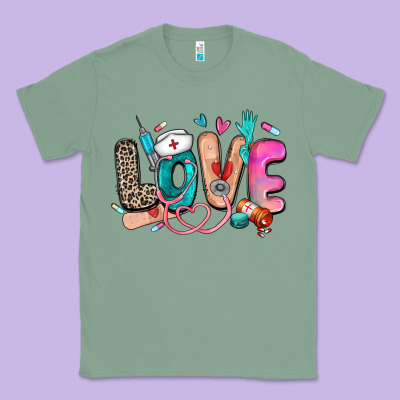 Love Nurse Classic Tee Designed By Zillion Design Studio