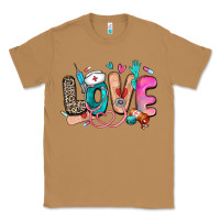 Toasted Coconut love nurse Classic Tee - Zillion Design Studio