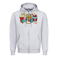 Heather Grey teacher coffee cups Zipper Hoodie - Zillion Design Studio