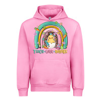 Fuchsia Pink teach love inspire rainbow Urban Hoodie - MaliasSmallBusiness