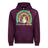 Mauve Wine teach love inspire rainbow Urban Hoodie - MaliasSmallBusiness