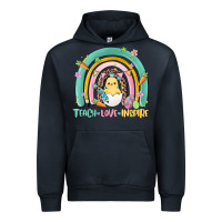 Navy teach love inspire rainbow Urban Hoodie - MaliasSmallBusiness