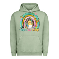 Pigment Oil Green teach love inspire rainbow Urban Hoodie - MaliasSmallBusiness