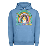 Pigment Pebble Blue teach love inspire rainbow Urban Hoodie - MaliasSmallBusiness