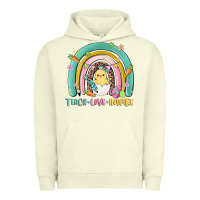 Pigment Pistachio teach love inspire rainbow Urban Hoodie - MaliasSmallBusiness