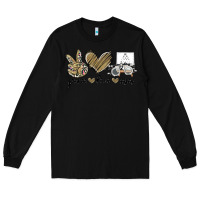 Black peace love eyes Long Sleeve Tee - MaliasSmallBusiness