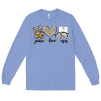 Colony Blue peace love eyes Long Sleeve Tee - MaliasSmallBusiness