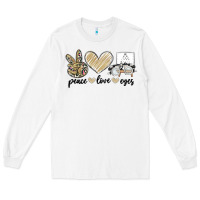 White peace love eyes Long Sleeve Tee - MaliasSmallBusiness