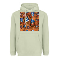 Matcha patriotic popsicles seamless pattern Heavyweight Hoodie - HRA Design Shop