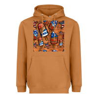 Meerkat patriotic popsicles seamless pattern Heavyweight Hoodie - HRA Design Shop