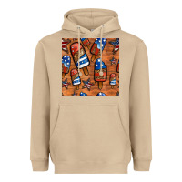 Mushroom patriotic popsicles seamless pattern Heavyweight Hoodie - HRA Design Shop